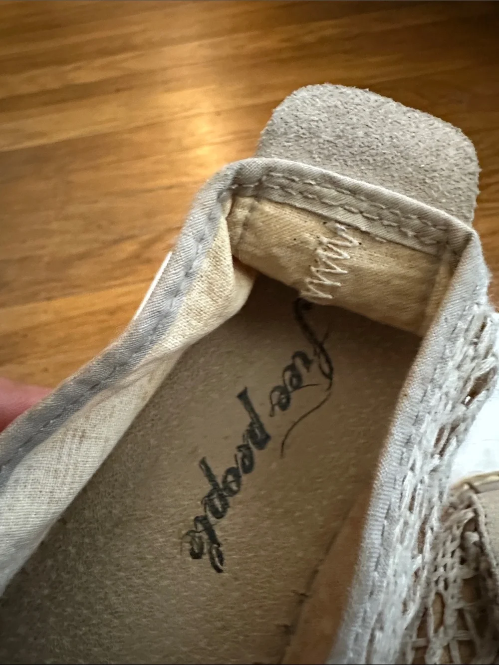 Free People Crochet Espadrille Slip-On Shoes